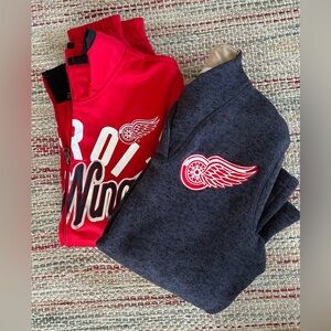 Detroit Red Wings Zip Up & Sweatshirt Bundle